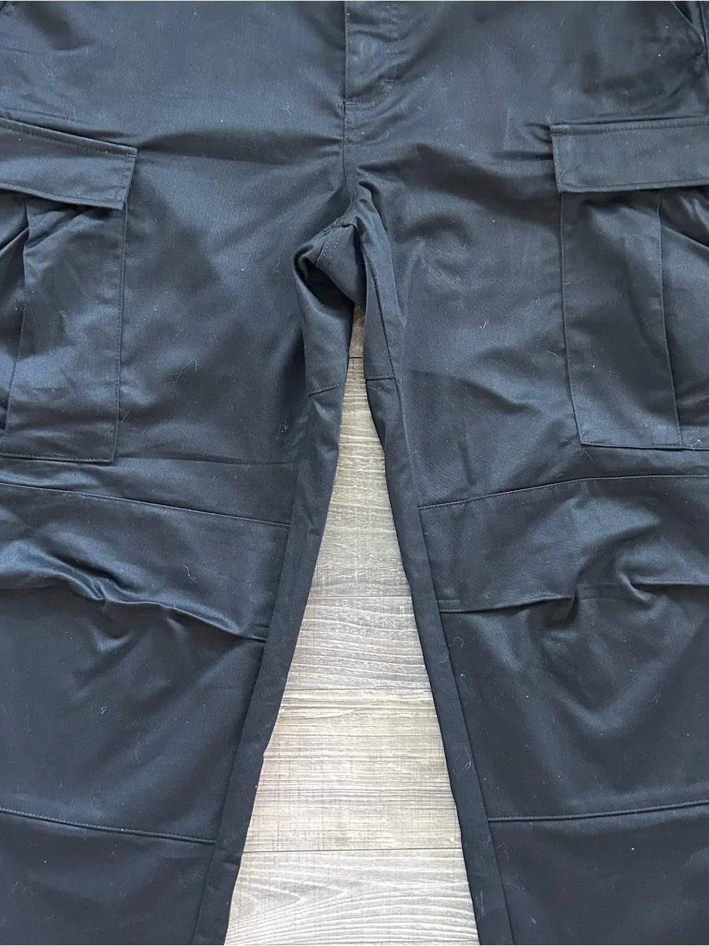 Empyre Relax Cargo Pants Men’s 38 42x31 Black Skate Chino Button Fly Y2K